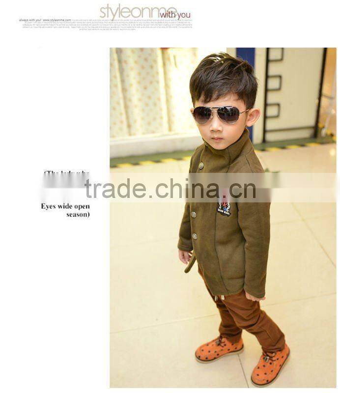 High Quality Dark Blue British Style Kids Winter Coats