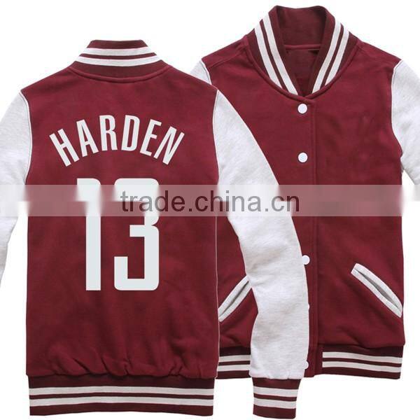 Wholesale blank baseball slim fit jacket for young man