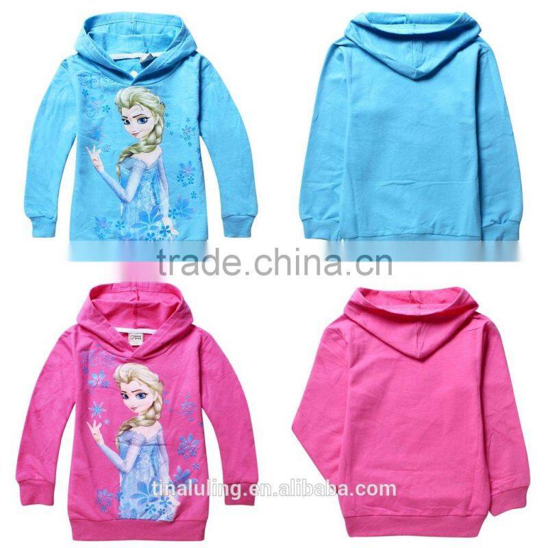 2015 new fashion girls hoodies kids custom hoodies child pullover hoodies