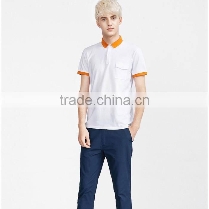Youth relax fit comfortable white polo shirts