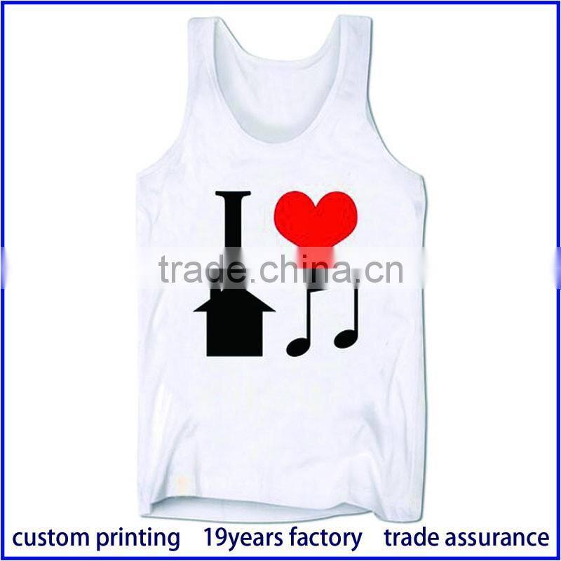 OEM screen printing cotton tank tops