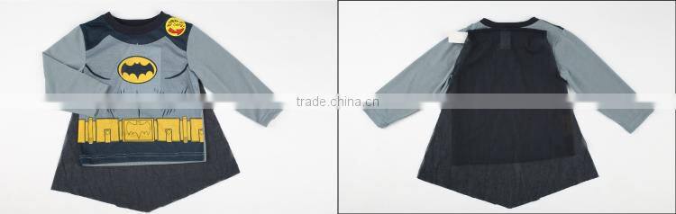 Big boy Batman Cape three pieces pajamas