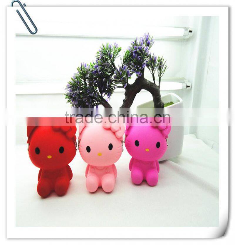 S80133A Female 2017 new cartoon Melody silicone purse Korean fashion children rabbit ear plugs