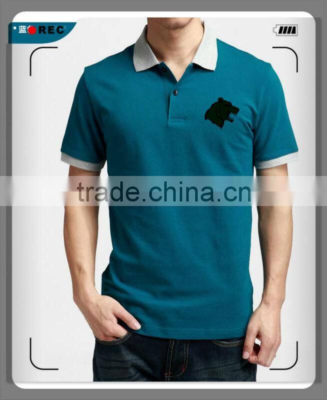 Mens pique cotton DRI short sleeve emboridery polo Tshirts 201322
