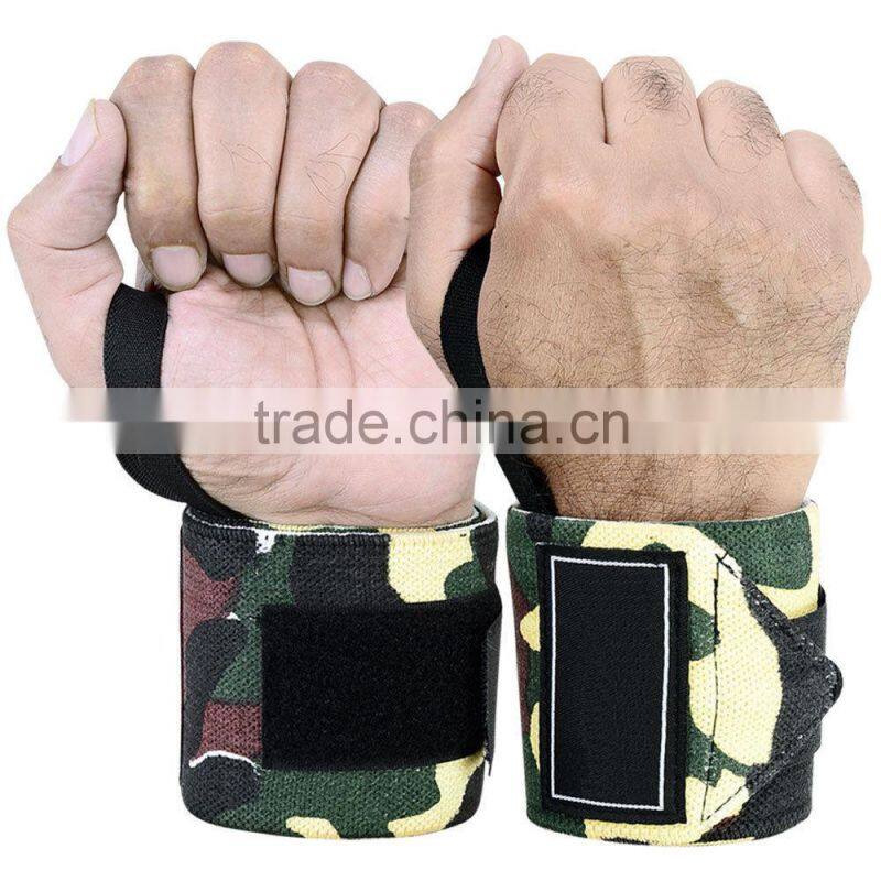 Pink camo Wrist wrap for weight lifting