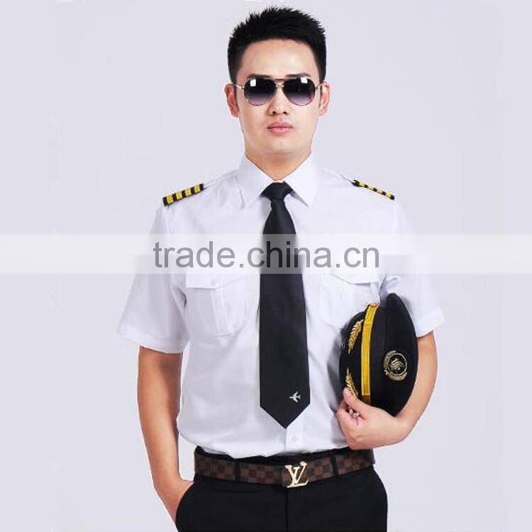 OEM Service Supply Type Good Quality Cheap Pilot Uniform Airline Shirt