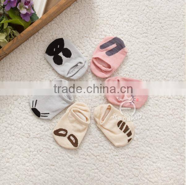 cute animal baby cotton socks, silicone print baby socks