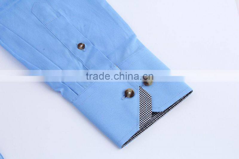 stiff collar mens solid color dress shirts