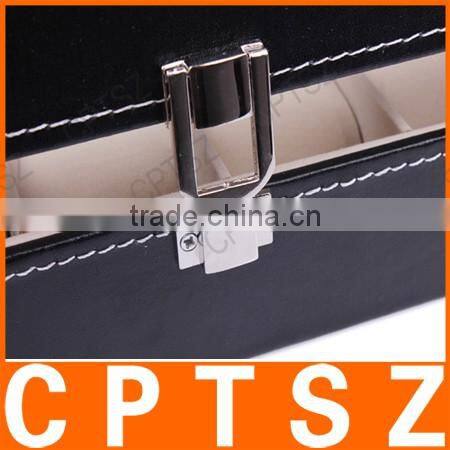 Beautifully six windows standard edition leather watch display box storage box watch box watch