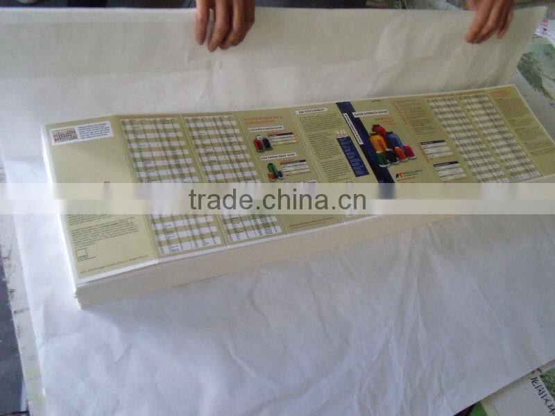 embroidery thread yarn shade card for clothes with good quality