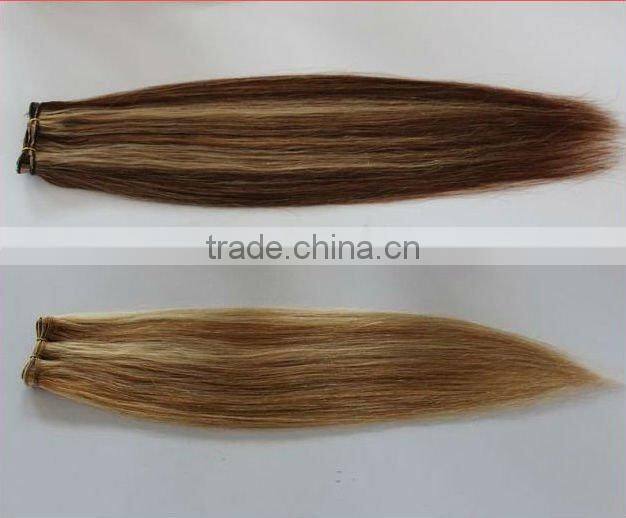 human hair weft/ machine made human hair weaving