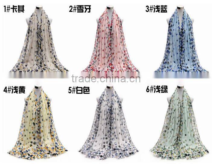 China Factory Heart Print scarf women hijab
