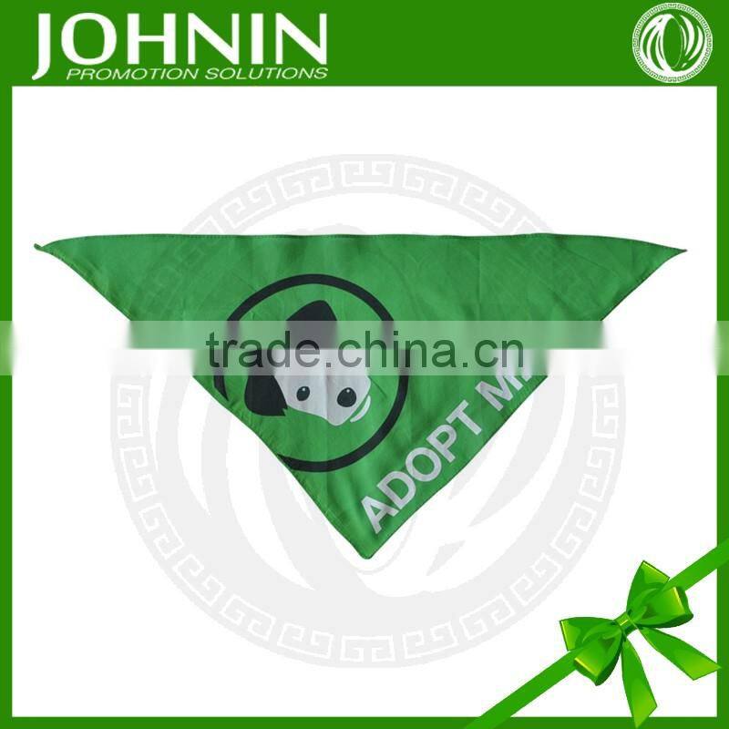Fast shipping polyester Custom prints triangle Pet bandana