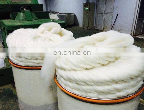 100% Dehaired and combed cashmere tops white for spinning worsted yarn