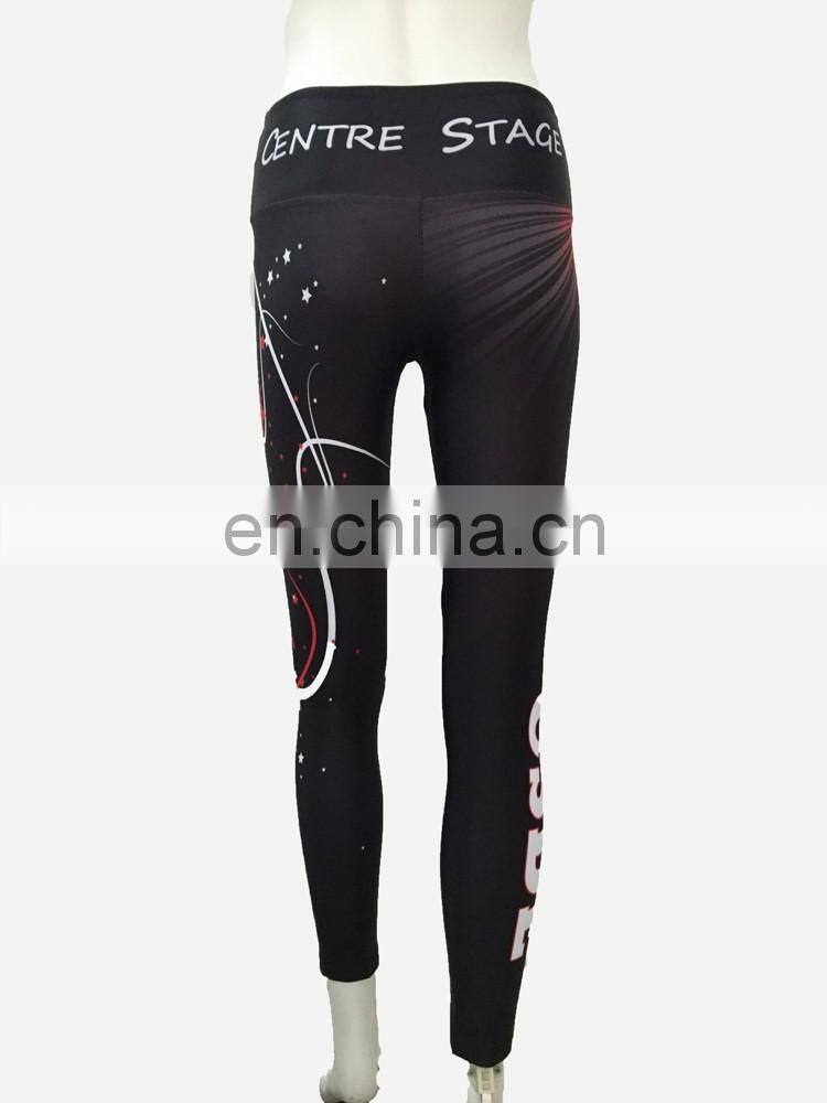 Girls cheer dance costumes for children dance leggings