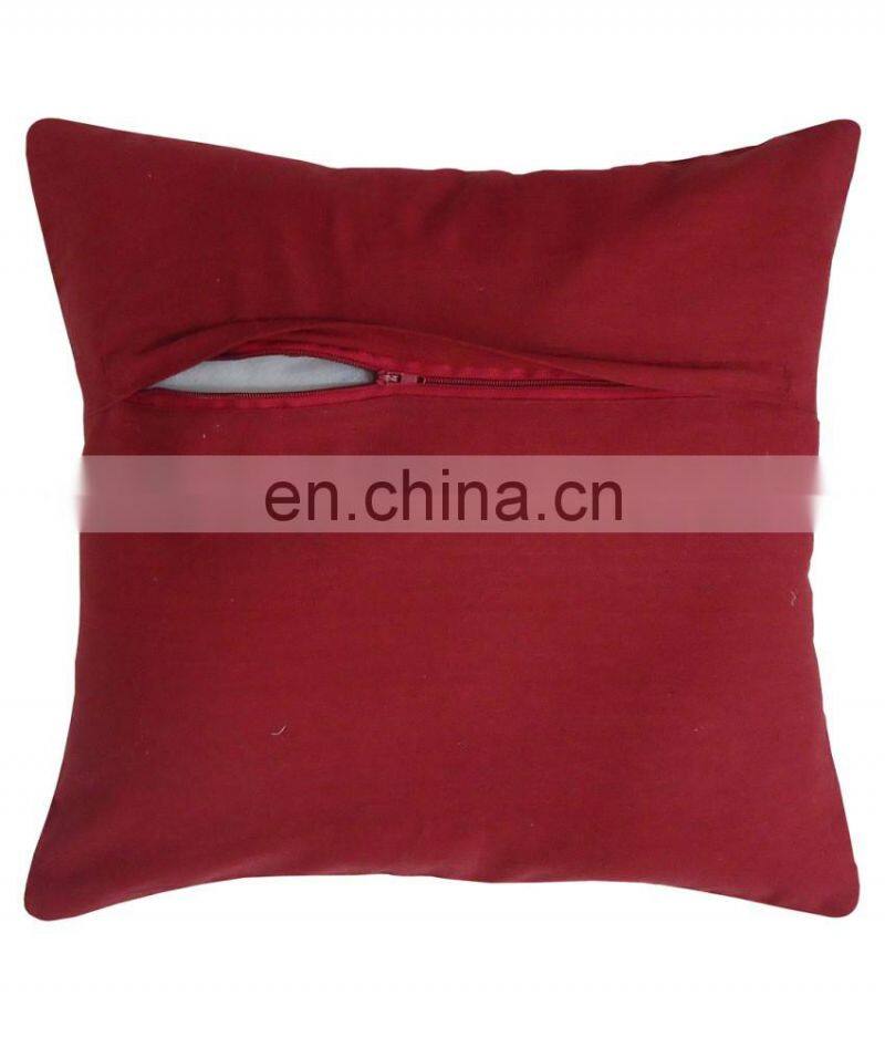 Decorative Indian Pillow Cases Set Kantha Bird Printed Cotton Cushion Covers