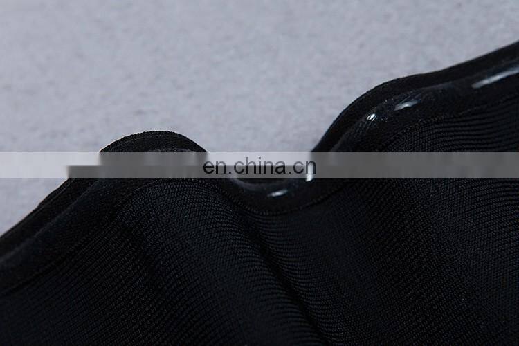 2017 new black and white strips navy style bandage dress 2pcs sets