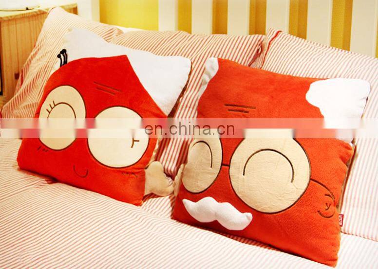Customize lovely cartoon stuffed cute cushion plush push different pillow manufacture best quality and lowest price