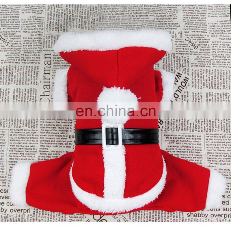 New Year Pet Santa Claus Cloth Dog Christmas Costume