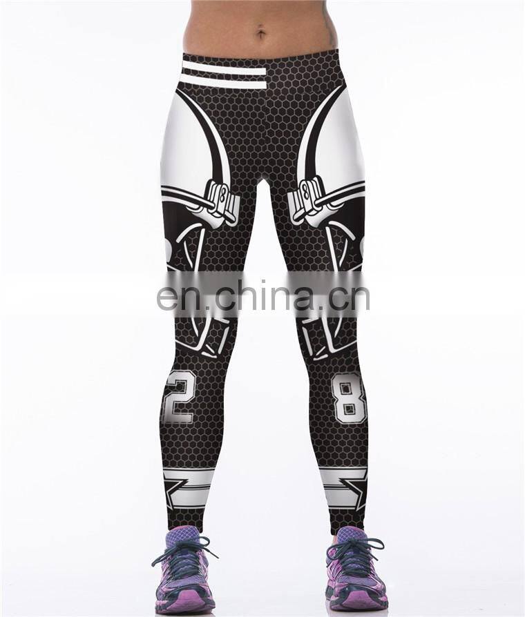 Women America Football Cowboys Custom Printing Yoga Pants