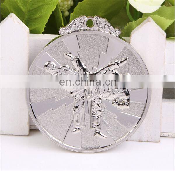 taekwondo competiting game gold metal awords medals high quality custom 3d award metal medal with ribbon