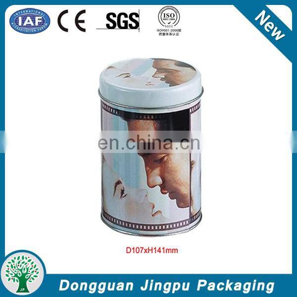 Luxury moistureproof metal t-shirt packaging tube