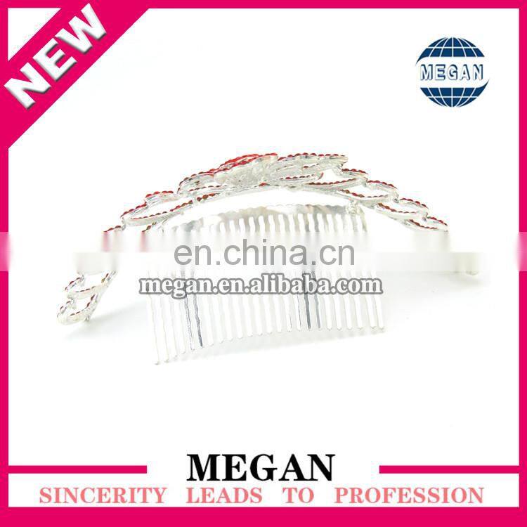 Popular girl Jewelry Headdress rhinestone tiaras Crown Hair comb