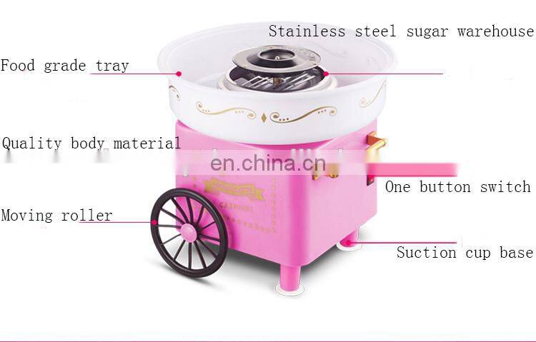 Mini Cotton Candy Machine Cart Household Mini Cotton Candy Maker Commercial Cotton Candy Machine For Sale
