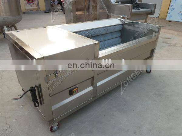Hot Sale Potato Carrot Onion Carrot Brush Roller Vegetable Washer Peeler Peanut Ginger Cassava Cleaning Fruit Washing Machine
