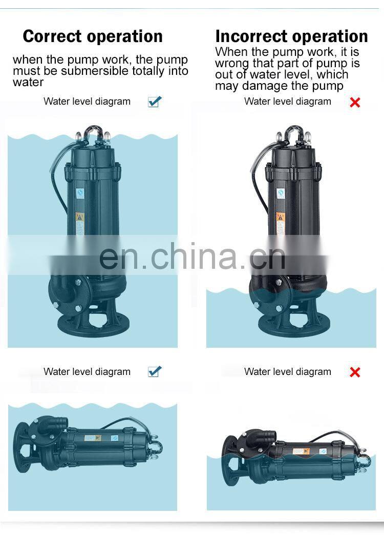 submersible sewage pump for textile printing