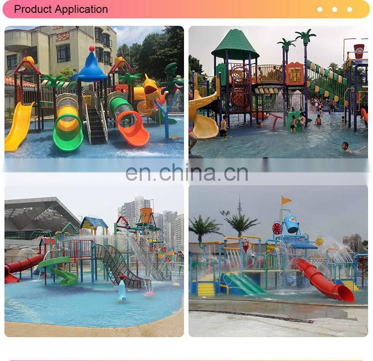 Guangzhou factory kids play set swimming plastic pool water slide
