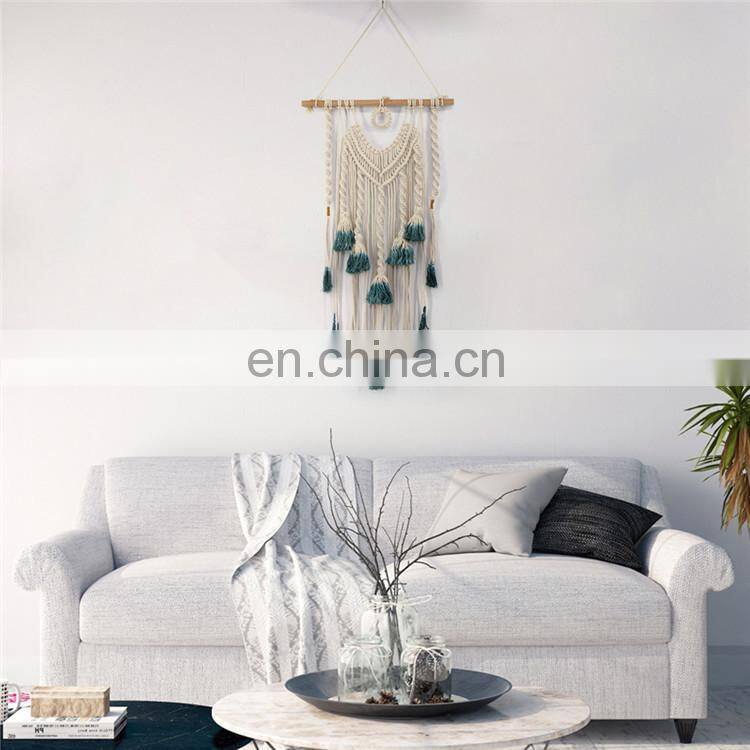 Modern Tribal Ethnic Embroidered Handmade Cotton Wall Decor Tapestry