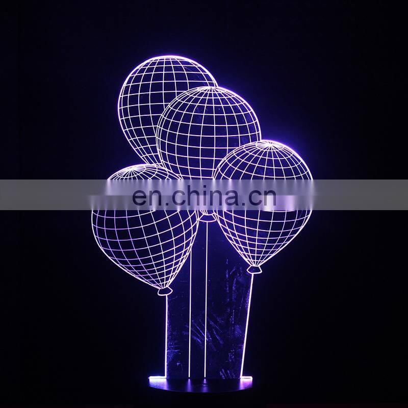 Manufacture USB/battery/remote 3d acrylic lamp football 3d Illusion lamp for kids