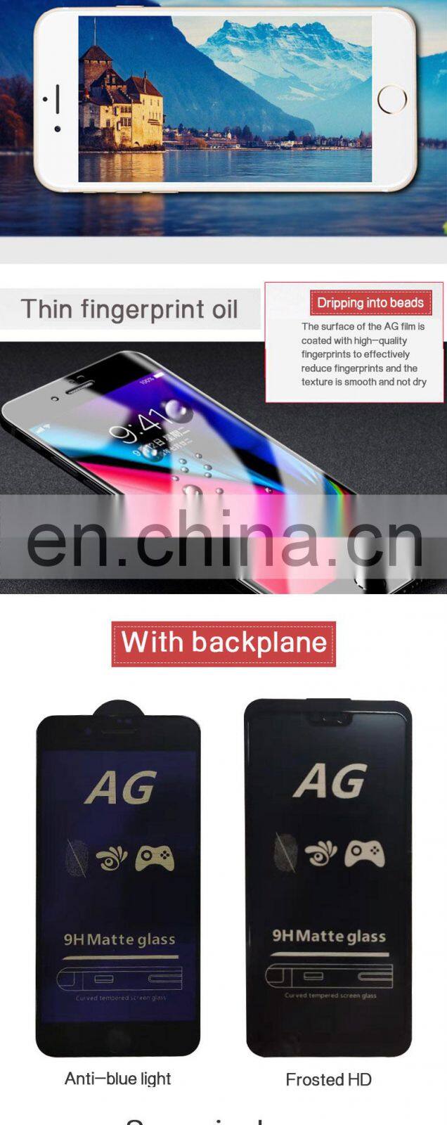 Screen Protector Full Screen Cover Film For iPhone 6/7/8 for Honor 8X mobile phone Screen Protector tempered glass