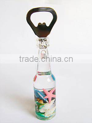 Promotion Custom Logo Printed Bottle Opener, Acrylic Bottle Shape Opener