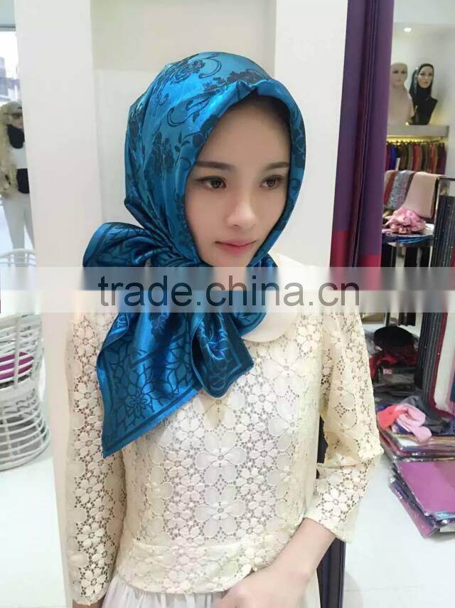 latest design high quality islamic square scarfs muslem headscarf shawl