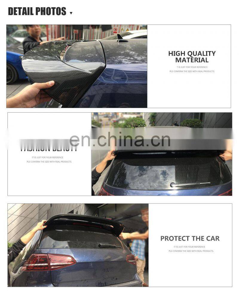 Factory carbon Roof Spoiler for VW Golf R MK7 GTI Hatchback 14-17