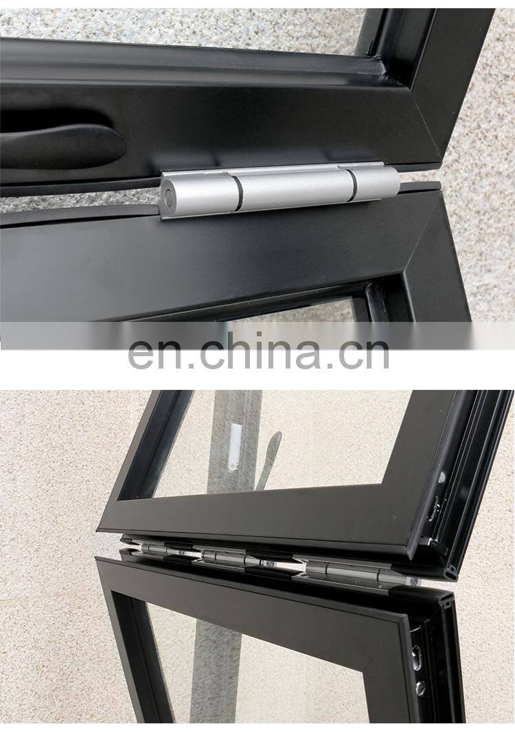 Restaurant Hung Low-E Glass Powder Coated Glass Shutters Aluminum Sliding Windows Full Open