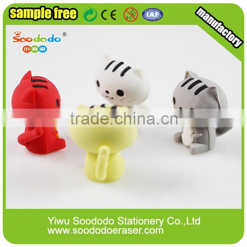 Novetly product cat soft eraser chinese stationery