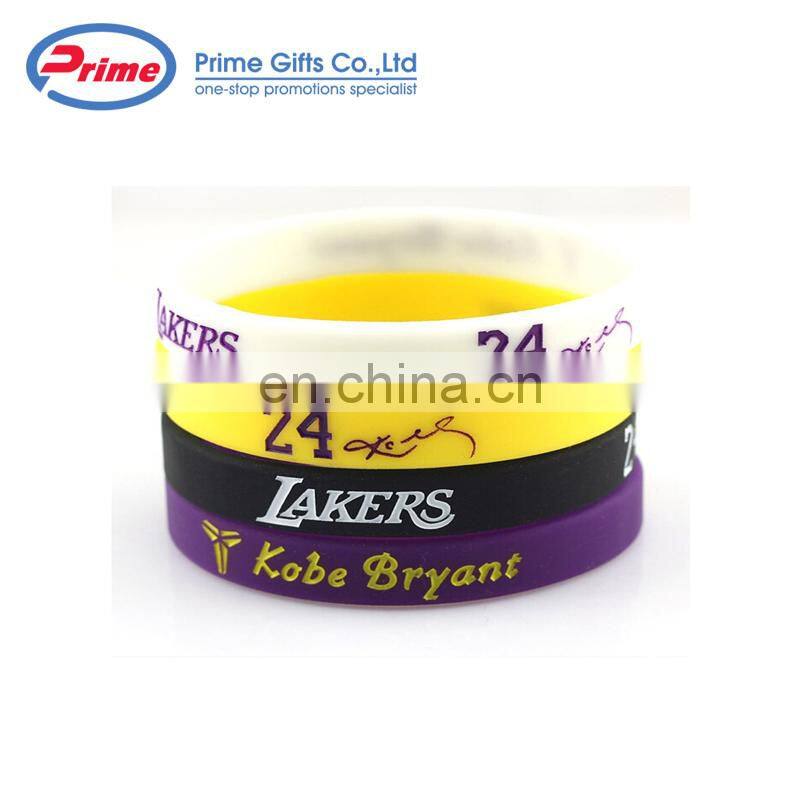 Factory Supply Custom Basketball Silicone Wristband