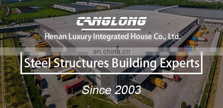 Industrial large span real estate prefabricated building galvanized steel structure workshop factory design for construction
