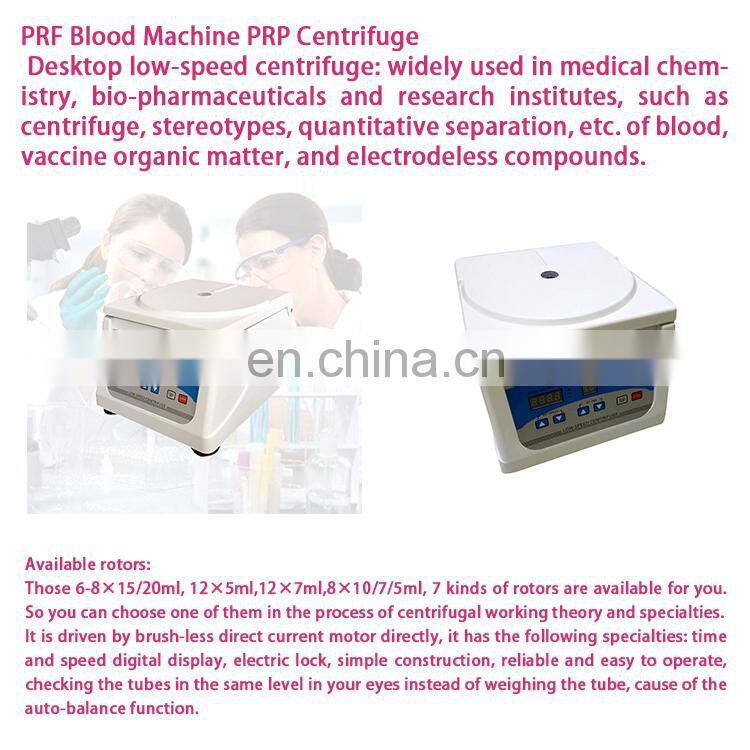 prp et intraspin centrifugeuse avec pour vente prf centrifuge machine with tube blood cell separator serum separation gel