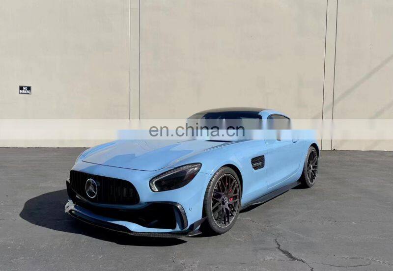 Runde Carbon Fiber Material For Mercedes-Benz AMG GT PD Style Body Kit Front Bumper Grille Rear Lip Diffuser Spoiler