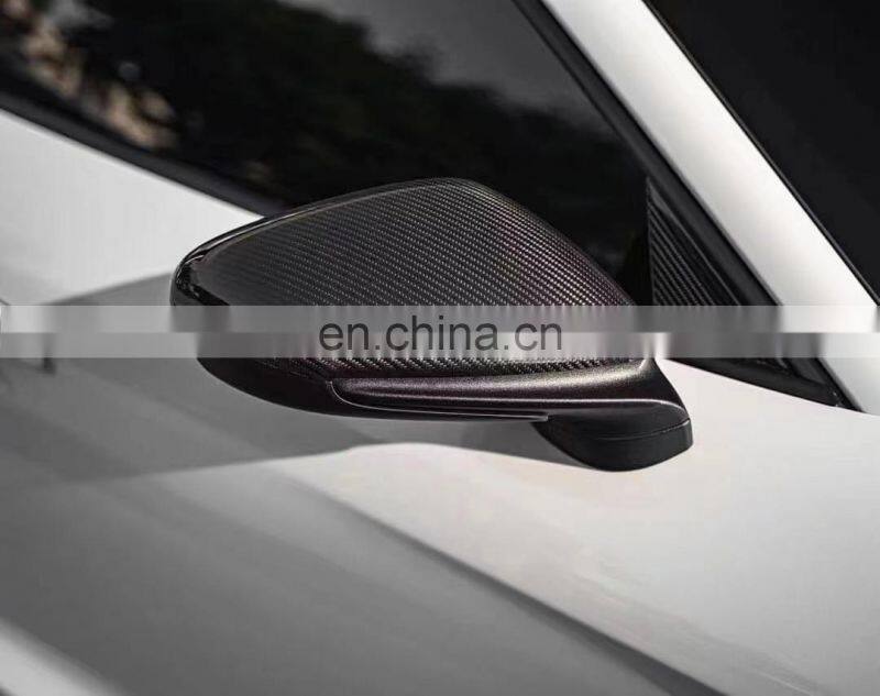 Runde Carbon Fiber Material For Porsche Taycan Techart Style Body Kit Front Lip Rear Lip Side Skirt Spoiler Side Mirror Shell