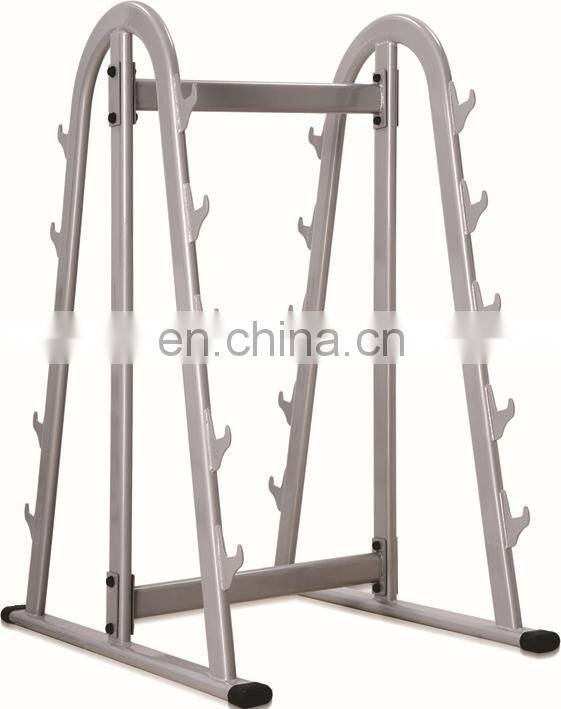 Elliptical tube dumbbell barbell rack gym