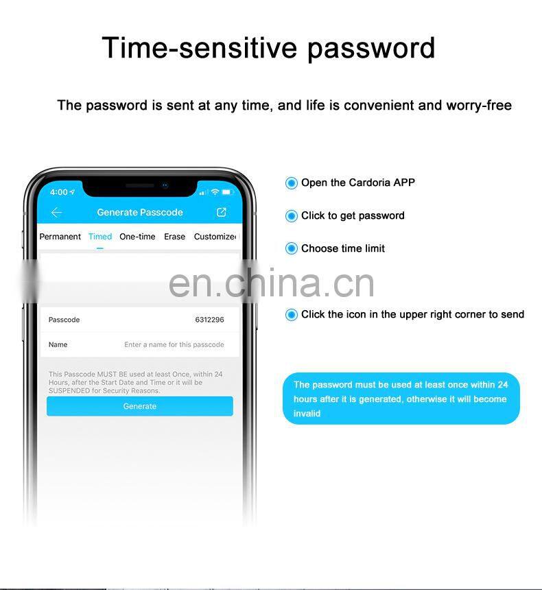 Encrypted Hot Sell Card Home Security Finger Print Biometric Fingerprint Door Locks Door Lock Smart Locks