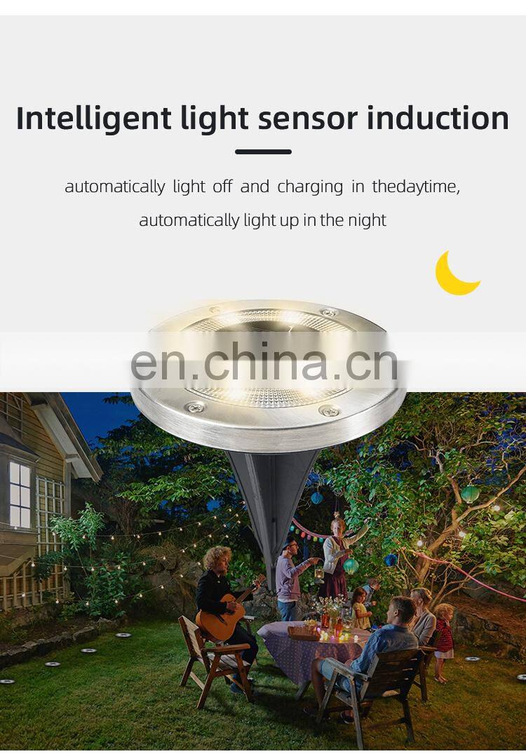 Giangdong Led Solar Garden Lights Outdoor Lights Buried lamp Lighting for Lawn Patio Pathway Yard