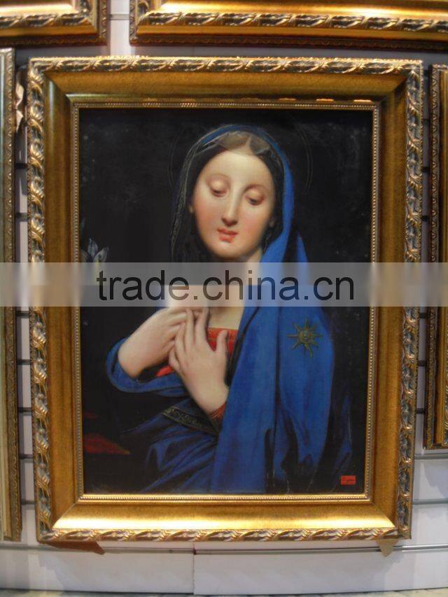 N578 Ingres Glass Paiting, Portrait Photo Wall Hanging Glass Painting, Interior Home Decor Glass Paiting