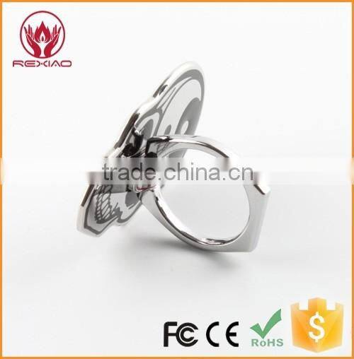 Metal Stainless Steel Skull Ring Holder Stand for iPhone 7, 6, 6s, 6s Plus, Samsung Note 5, Note 4, S5
