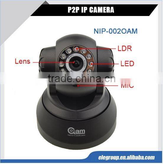 New arrival 640x480 VGA M-JPEG Wireless IP Pan Tilt IR Plug and Play Cameras